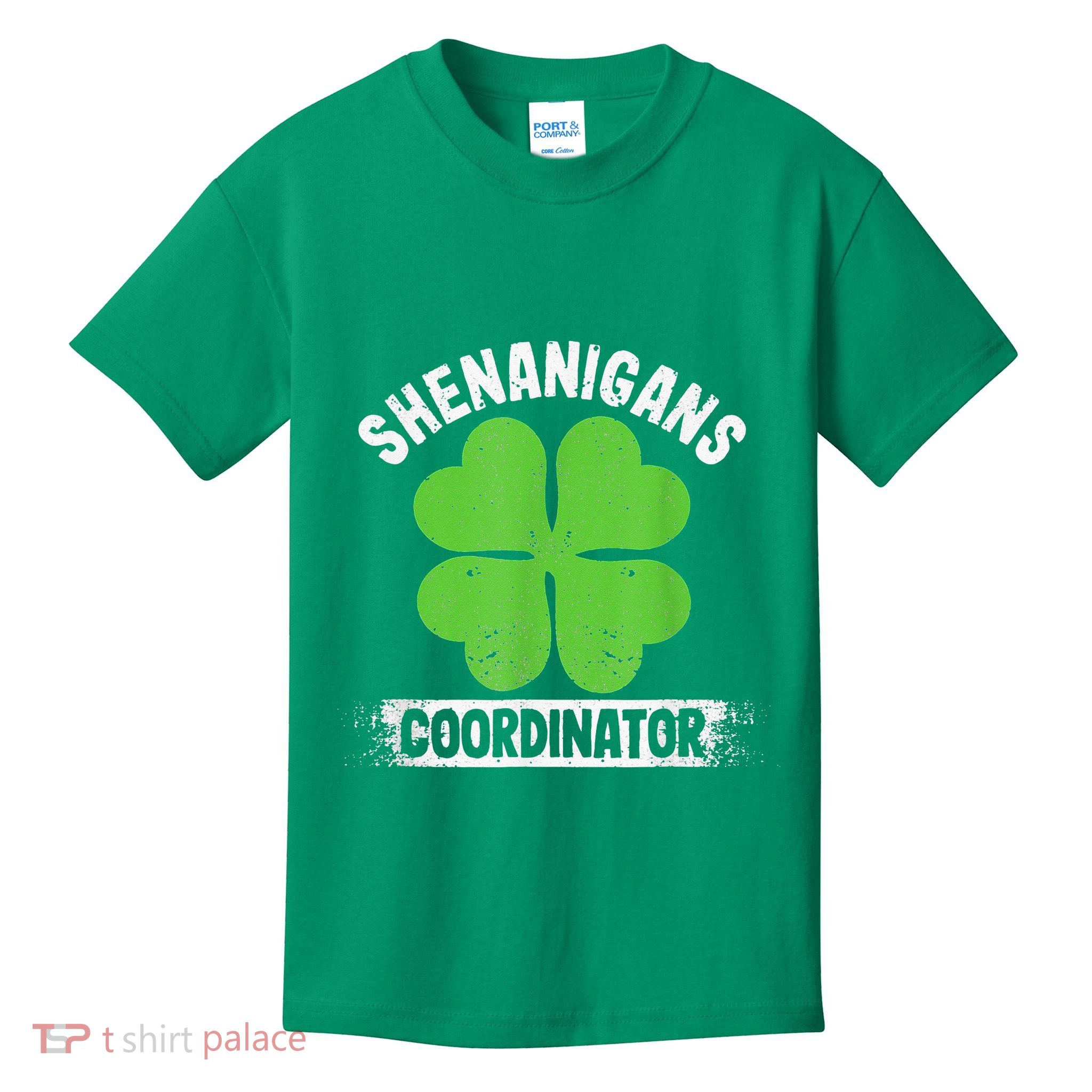 Funny Teacher St Patrick's Day Irish Shenanigans Coordinator Kids T-Shirt