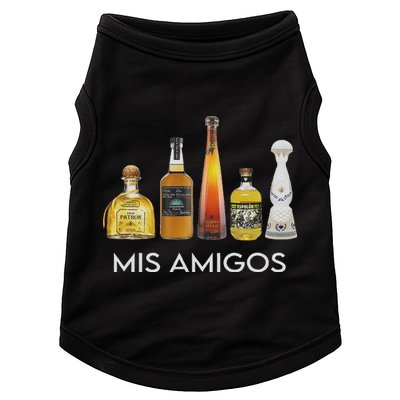 Funny Trendy Sarcastic Alcohol Mis Amigos Tequila Women Doggie Tank