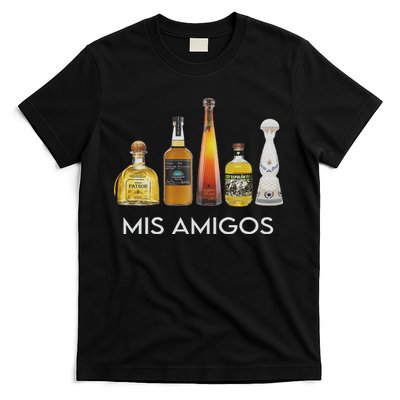 Funny Trendy Sarcastic Alcohol Mis Amigos Tequila Women T-Shirt