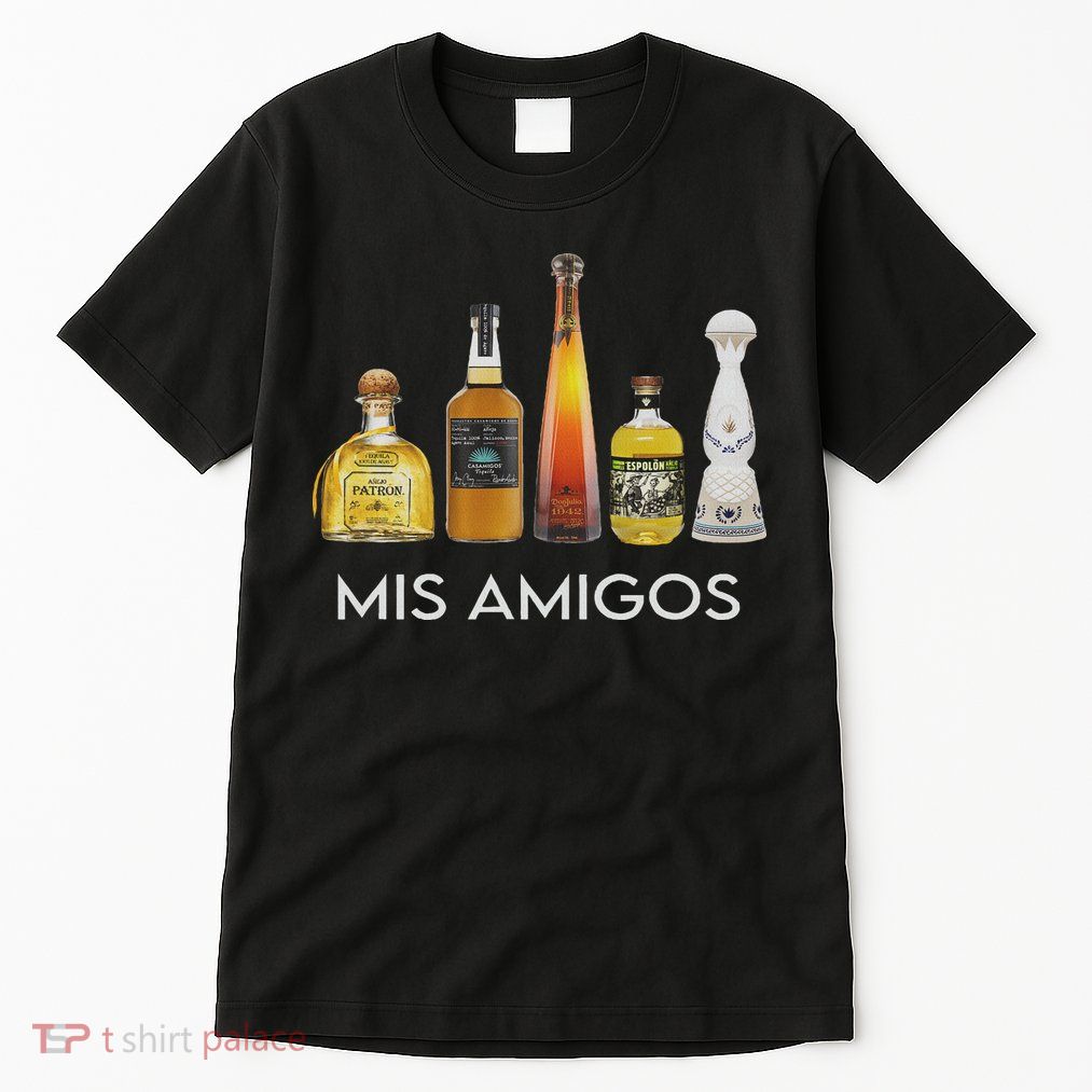 Funny Trendy Sarcastic Alcohol Mis Amigos Tequila Women Tall T-Shirt