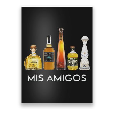 Funny Trendy Sarcastic Alcohol Mis Amigos Tequila Women Poster