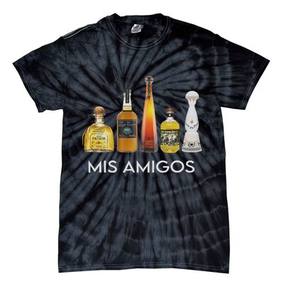 Funny Trendy Sarcastic Alcohol Mis Amigos Tequila Women Tie-Dye T-Shirt