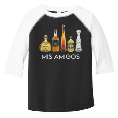 Funny Trendy Sarcastic Alcohol Mis Amigos Tequila Women Toddler Fine Jersey T-Shirt