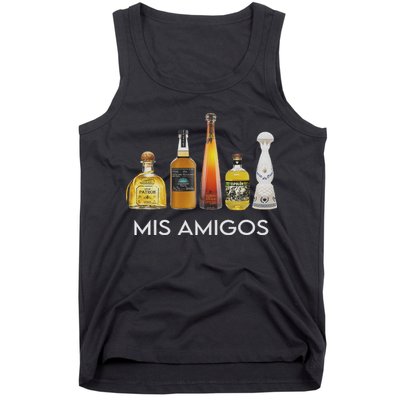 Funny Trendy Sarcastic Alcohol Mis Amigos Tequila Women Tank Top