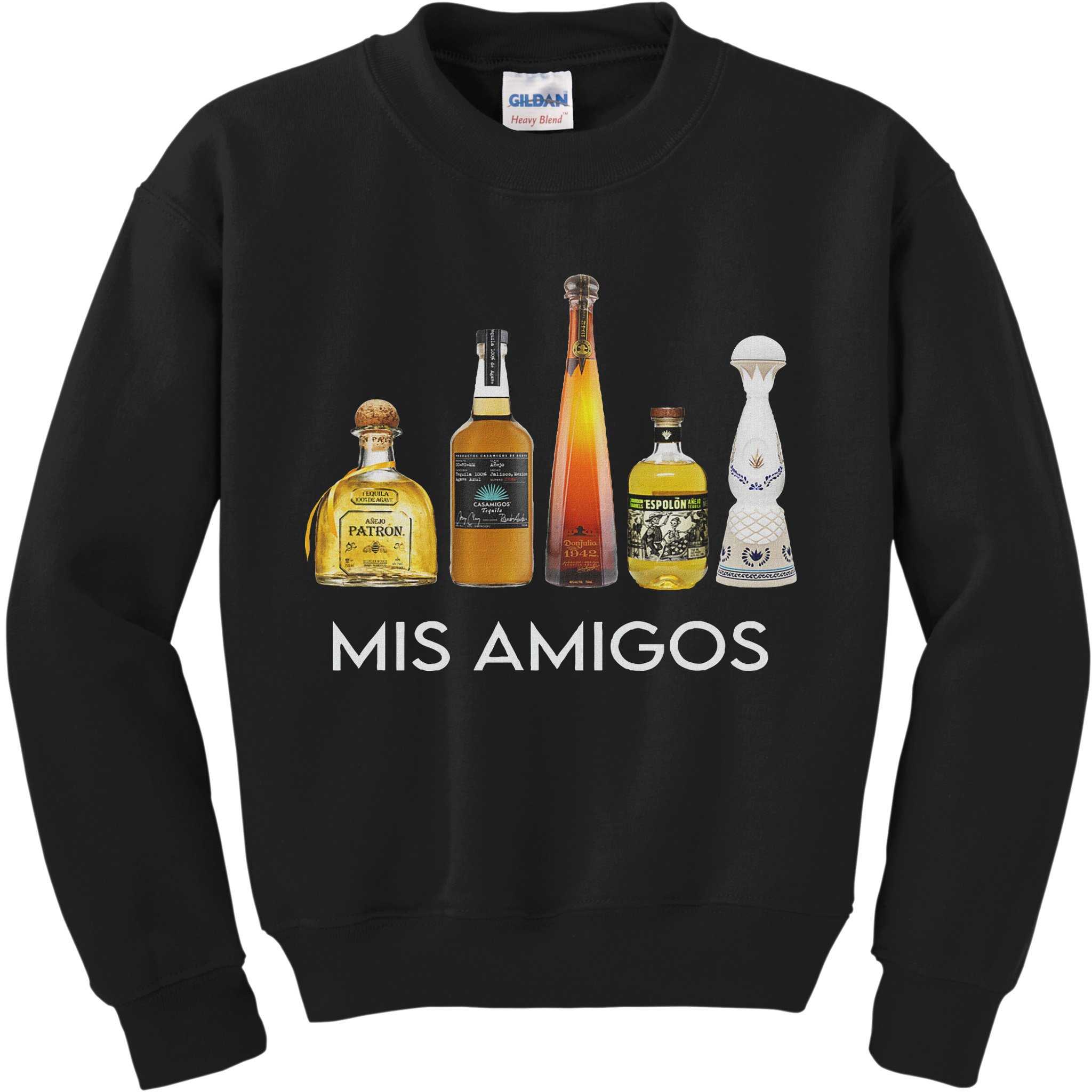 Funny Trendy Sarcastic Alcohol Mis Amigos Tequila Women Kids Sweatshirt