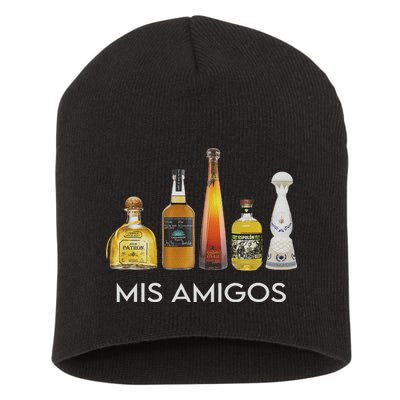 Funny Trendy Sarcastic Alcohol Mis Amigos Tequila Women Short Acrylic Beanie