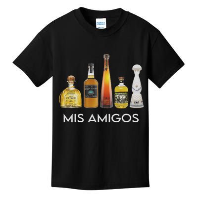 Funny Trendy Sarcastic Alcohol Mis Amigos Tequila Women Kids T-Shirt