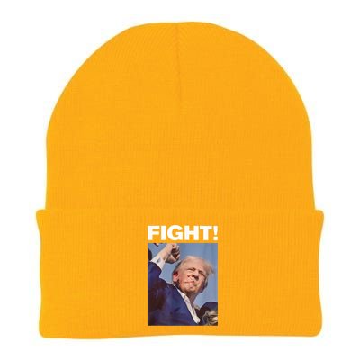 Fight! Trump Shot Trump Rally Gift Knit Cap Winter Beanie