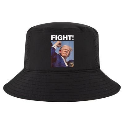 Fight! Trump Shot Trump Rally Gift Cool Comfort Performance Bucket Hat