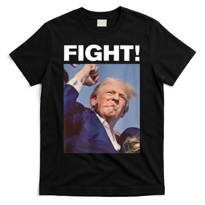 Fight! Trump Shot Trump Rally Gift T-Shirt