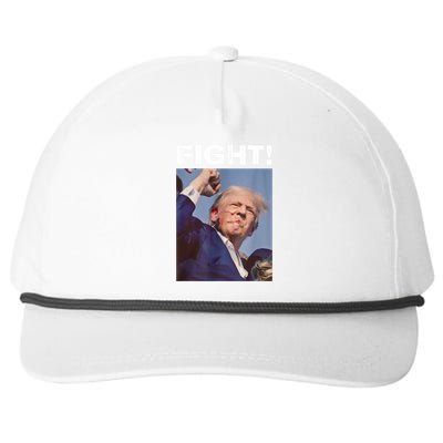 Fight! Trump Shot Trump Rally Gift Snapback Five-Panel Rope Hat