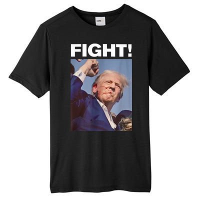 Fight! Trump Shot Trump Rally Gift Tall Fusion ChromaSoft Performance T-Shirt