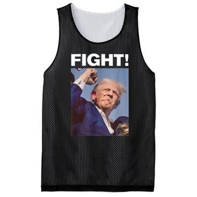 Fight! Trump Shot Trump Rally Gift Mesh Reversible Basketball Jersey Tank