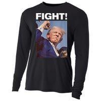 Fight! Trump Shot Trump Rally Gift Cooling Performance Long Sleeve Crew