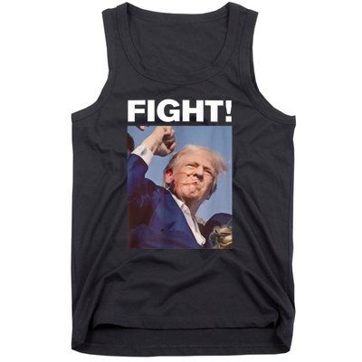 Fight! Trump Shot Trump Rally Gift Tank Top