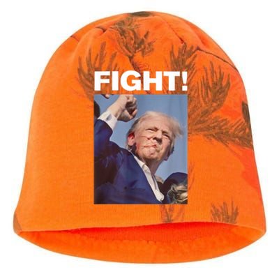 Fight! Trump Shot Trump Rally Gift Kati - Camo Knit Beanie