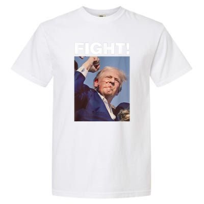 Fight! Trump Shot Trump Rally Gift Garment-Dyed Heavyweight T-Shirt