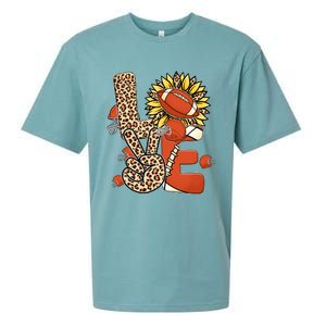 Football T Shirts, Love Football Leopard Sunflower Sports Ball Valentine Plus Sueded Cloud Jersey T-Shirt