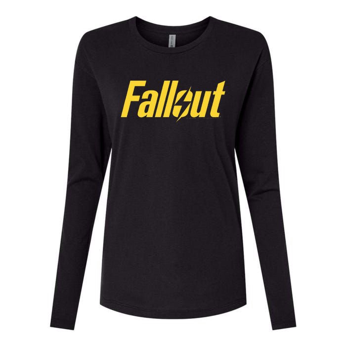 Fallout Tv Series Yellow Lightning Womens Cotton Relaxed Long Sleeve T-Shirt