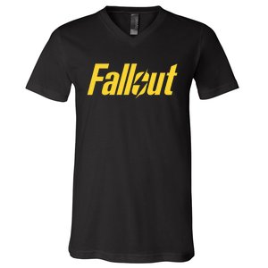 Fallout Tv Series Yellow Lightning V-Neck T-Shirt