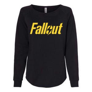 Fallout Tv Series Yellow Lightning Womens California Wash Sweatshirt