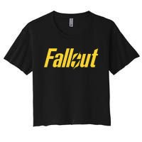 Fallout Tv Series Yellow Lightning Women's Crop Top Tee