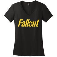 Fallout Tv Series Yellow Lightning Women's V-Neck T-Shirt