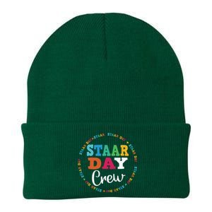 Funny Test STAAR Day Crew Mode On Teacher Testing Ideas Knit Cap Winter Beanie