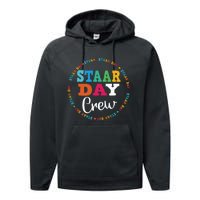 Funny Test STAAR Day Crew Mode On Teacher Testing Ideas Performance Fleece Hoodie