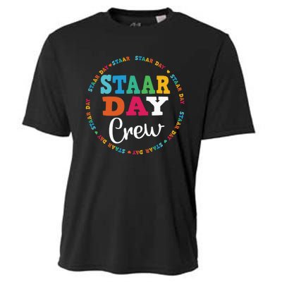 Funny Test STAAR Day Crew Mode On Teacher Testing Ideas Cooling Performance Crew T-Shirt