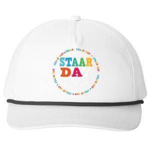 Funny Test STAAR Day Crew Mode On Teacher Testing Ideas Snapback Five-Panel Rope Hat