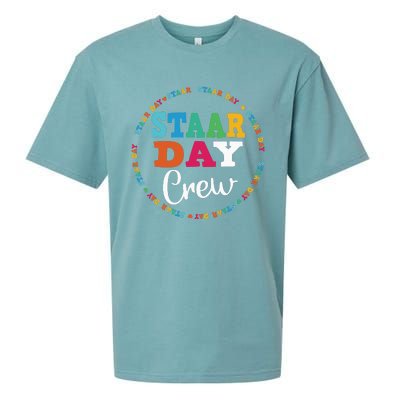 Funny Test STAAR Day Crew Mode On Teacher Testing Ideas Sueded Cloud Jersey T-Shirt