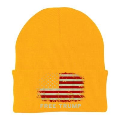 Free Trump Supporters Pro Trump 2024 Take Our Nation Back Republican Knit Cap Winter Beanie