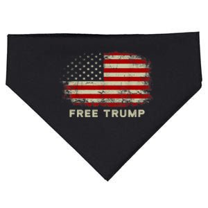 Free Trump Supporters Pro Trump 2024 Take Our Nation Back Republican USA-Made Doggie Bandana