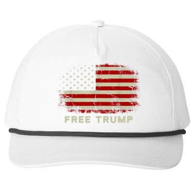 Free Trump Supporters Pro Trump 2024 Take Our Nation Back Republican Snapback Five-Panel Rope Hat