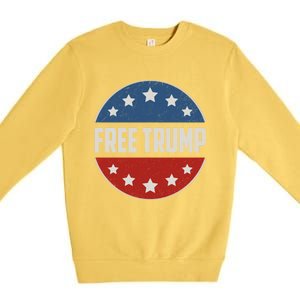 Free Trump Supporters Pro Trump 2024 Take Our Nation Back Republican Premium Crewneck Sweatshirt