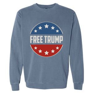 Free Trump Supporters Pro Trump 2024 Take Our Nation Back Republican Garment-Dyed Sweatshirt