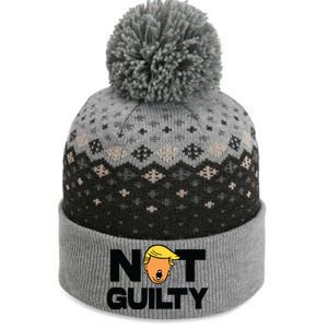 Free Trump Support Trump Trump Not Guilty The Baniff Cuffed Pom Beanie