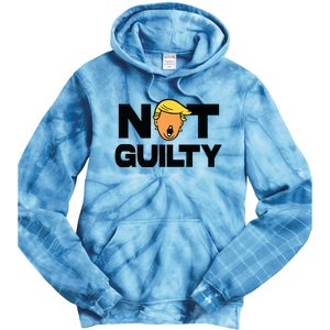 Free Trump Support Trump Trump Not Guilty Tie Dye Hoodie