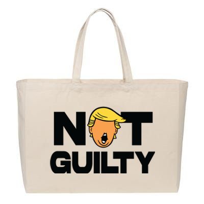 Free Trump Support Trump Trump Not Guilty Cotton Canvas Jumbo Tote