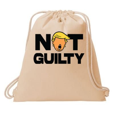 Free Trump Support Trump Trump Not Guilty Drawstring Bag