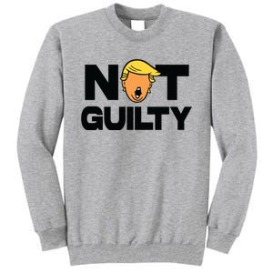 Free Trump Support Trump Trump Not Guilty Tall Sweatshirt