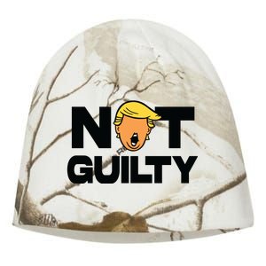 Free Trump Support Trump Trump Not Guilty Kati - Camo Knit Beanie