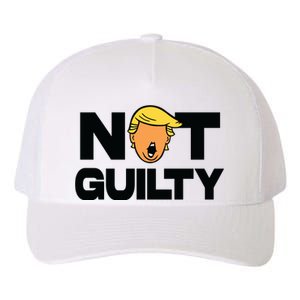 Free Trump Support Trump Trump Not Guilty Yupoong Adult 5-Panel Trucker Hat