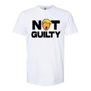 Free Trump Support Trump Trump Not Guilty Softstyle CVC T-Shirt