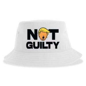 Free Trump Support Trump Trump Not Guilty Sustainable Bucket Hat