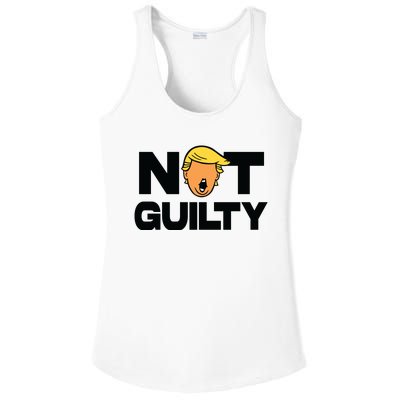 Free Trump Support Trump Trump Not Guilty Ladies PosiCharge Competitor Racerback Tank