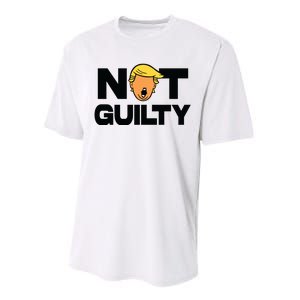 Free Trump Support Trump Trump Not Guilty Performance Sprint T-Shirt