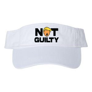 Free Trump Support Trump Trump Not Guilty Valucap Bio-Washed Visor