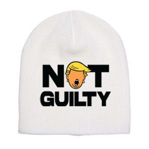 Free Trump Support Trump Trump Not Guilty Short Acrylic Beanie